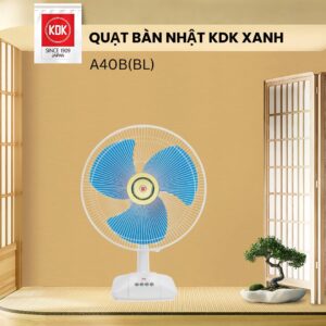 Quạt bàn Nhật 3 mức gió KDK xanh A40B(BL) - Bảo hành chính hãng 12 tháng