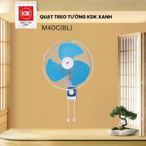 Quạt Nhật treo tường KDK màu Xanh M40C(BL) - Bảo Hành Chính Hãng KDK