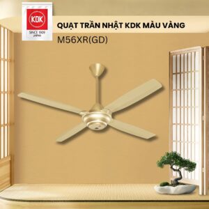 Quạt trần Nhật KDK M56XR(GD) màu Vàng - Bảo Hành Chính Hãng KDK